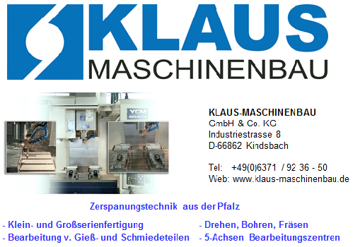 Klaus Maschinenbau Logo